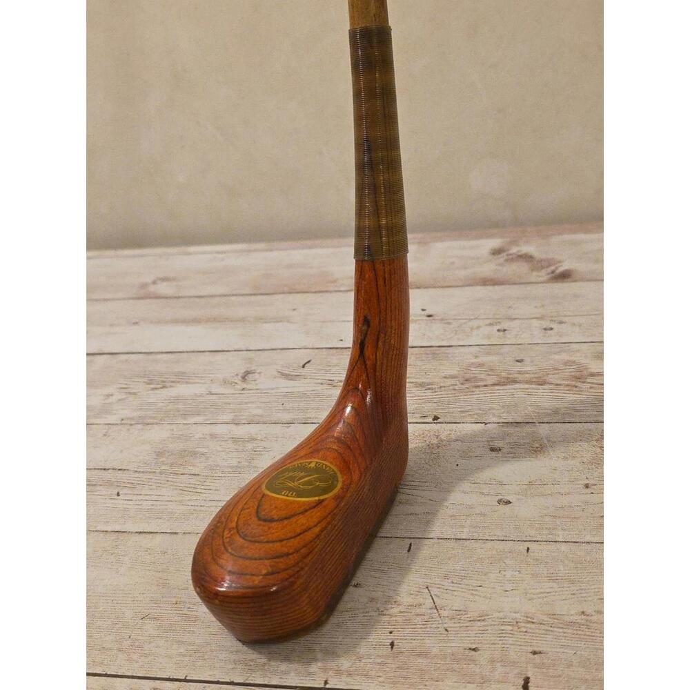The Duke St. Andrews Scotland Hand Made Hickory Shaft Wood Putter Right RH 35”